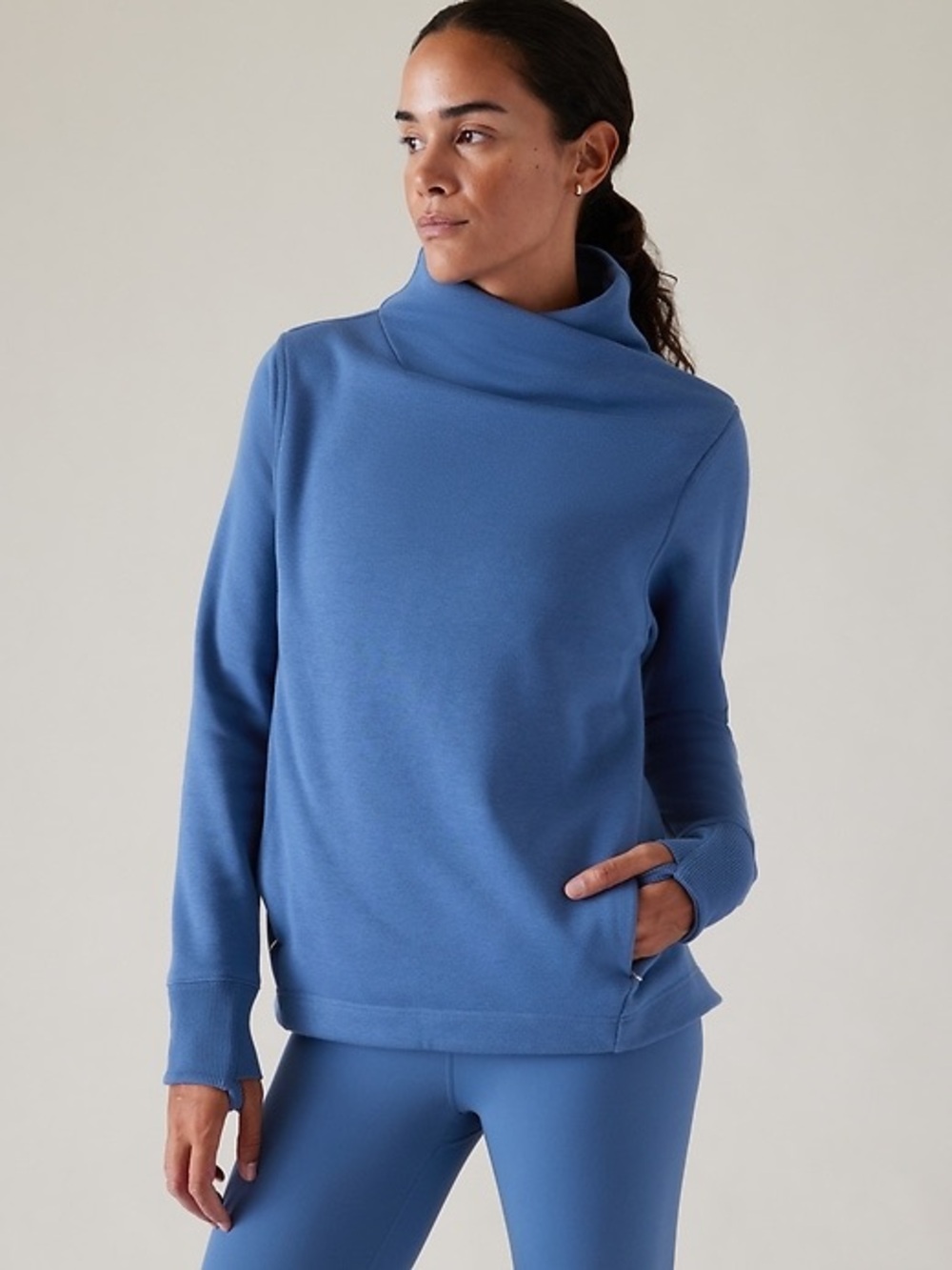 Athleta Cozy Karma Twist Neck Sweatshirt